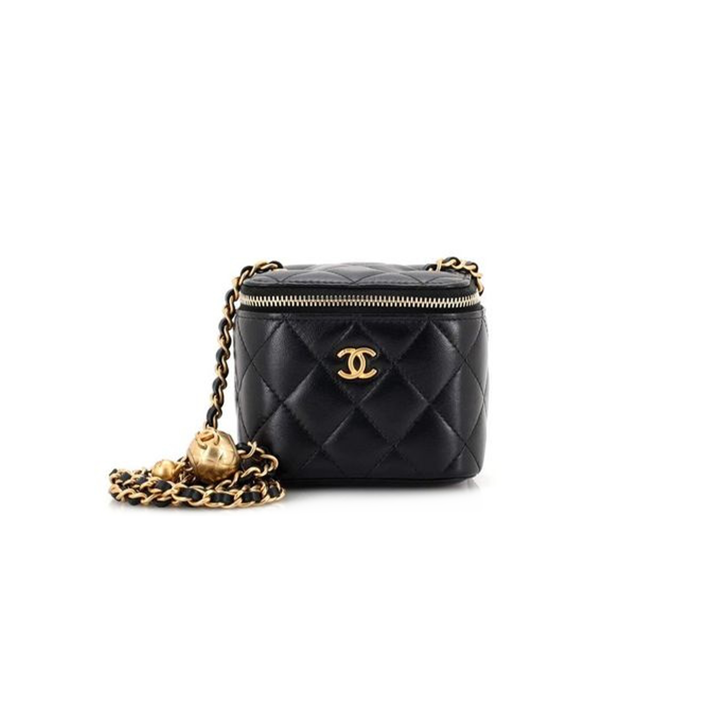 CHANEL MASTER MINI PEARL CRUSH VANITY CASE WITH CHAIN AP1447 (11*8.5*7cm)